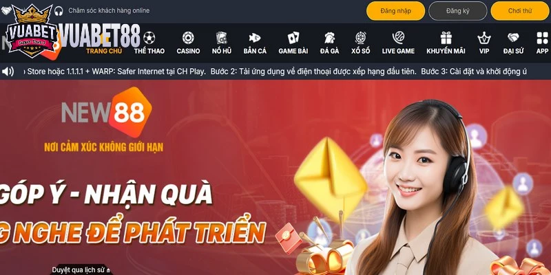 New88 - nhà cái trực tuyến hàng đầu châu Á với các dịch vụ cá cược chất lượng và uy tín